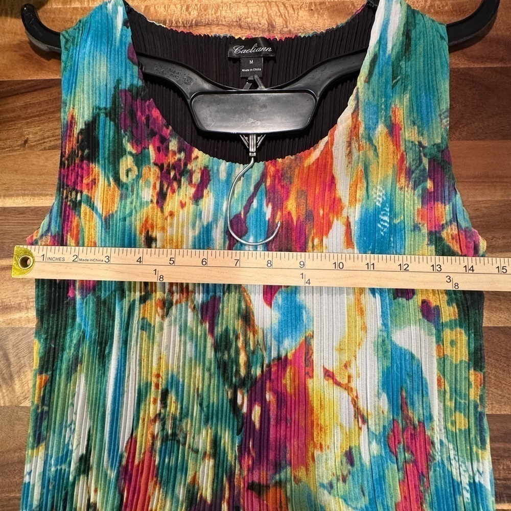 Caeliann Colorful Flowy Dress Medium - Picture 6 of 7